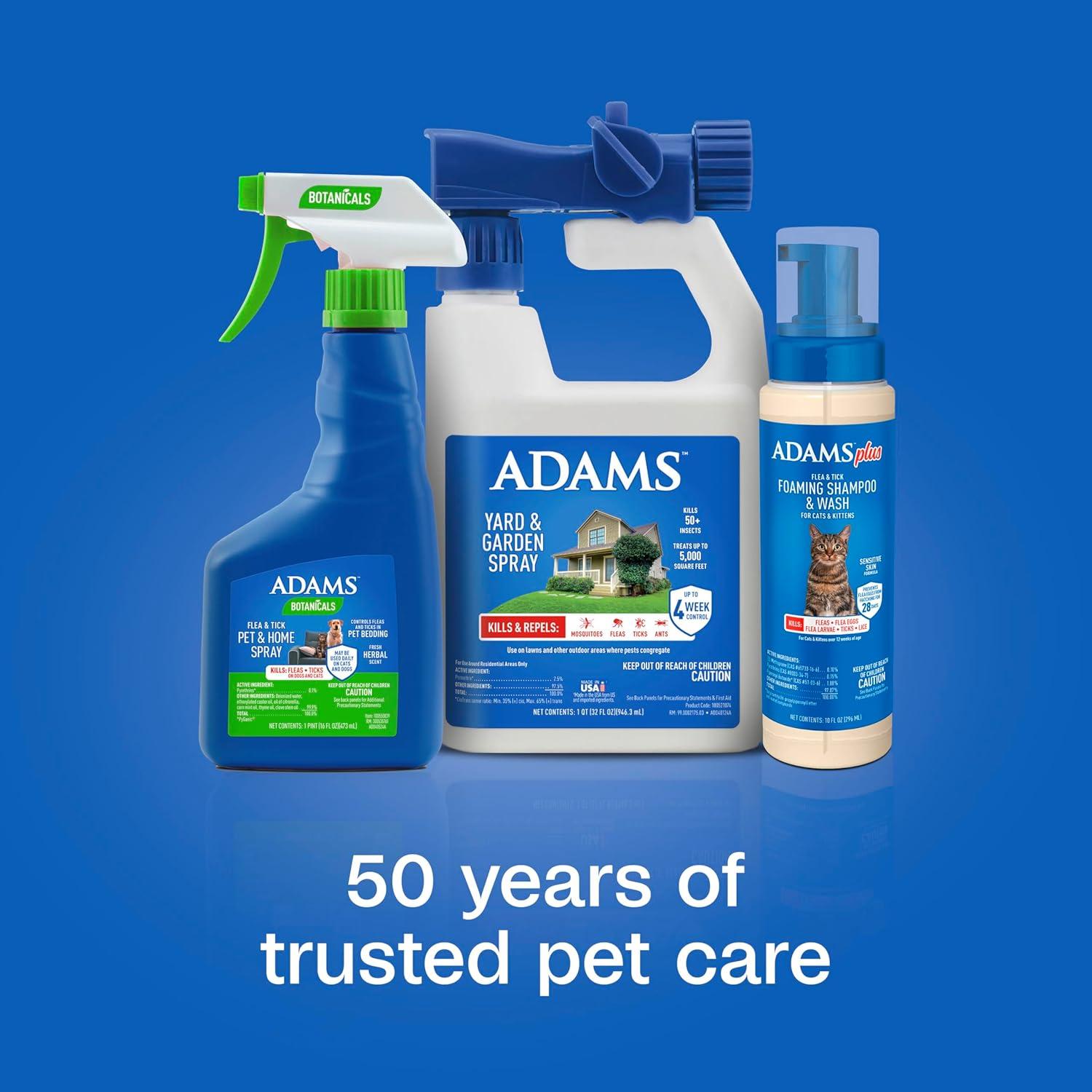 imageADAMS Plus Flea ampamp Tick Foaming Shampoo ampamp Wash for Cats ampamp Kittens Over 12 Weeks Sensitive Skin Flea Treatment for Cats ampamp Kittens Kills Adult Fleas Ticks and Lice On Contact 10 Ounces
