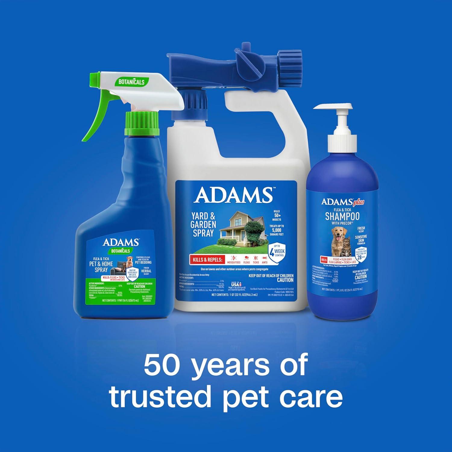 imageAdams Plus Flea ampamp Tick Shampoo with Precor for Cats Kittens Dogs ampamp Puppies Over 12 Weeks Of Age Sensitive Skin Flea Treatment for Dogs ampamp Cats Kills Adult Fleas Flea Eggs Ticks and Lice 6 Oz24 Ounces