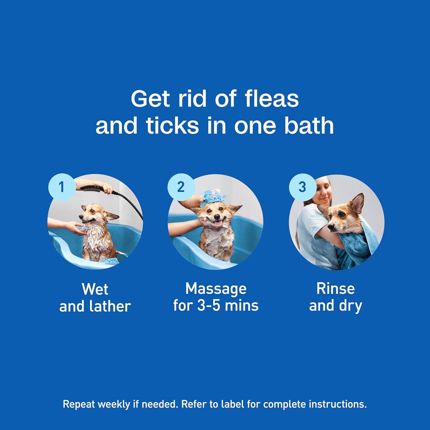 imageAdams Plus Flea ampamp Tick Shampoo with Precor for Cats Kittens Dogs ampamp Puppies Over 12 Weeks Of Age Sensitive Skin Flea Treatment for Dogs ampamp Cats Kills Adult Fleas Flea Eggs Ticks and Lice 6 Oz12 Ounces