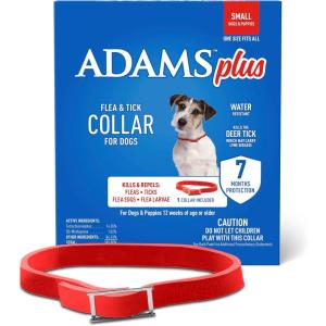 imageADAMS Plus Flea ampamp Tick Collar for Dogs 7Month Protection Adjustable Collar Fits Small Dogs ampamp Puppies Kills Fleas ampamp Ticks