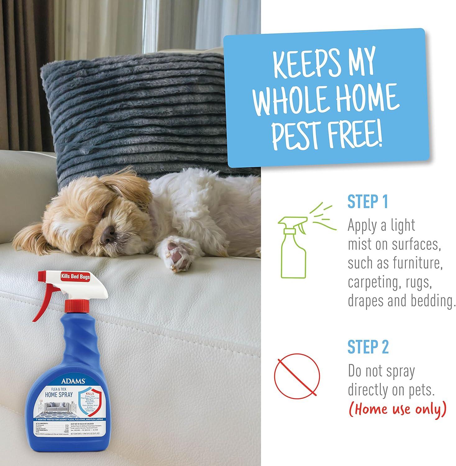 imageAdams Home Spray  Flea ampamp Tick Dog Collar