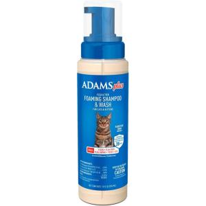 imageADAMS Plus Flea ampamp Tick Foaming Shampoo ampamp Wash for Cats ampamp Kittens Over 12 Weeks Sensitive Skin Flea Treatment for Cats ampamp Kittens Kills Adult Fleas Ticks and Lice On Contact 10 Ounces