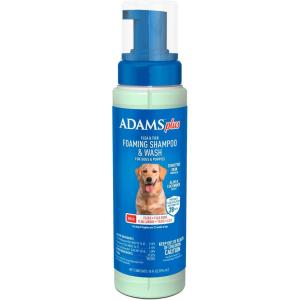 imageAdams Plus Flea ampamp Tick Foaming Shampoo ampamp Wash for Dogs ampamp Puppies Over 12 Weeks  Sensitive Skin Flea Treatment for Dogs and Puppies  Kills Adult Fleas Ticks and Lice On Contact  10 Oz