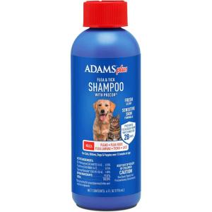 imageAdams Plus Flea ampamp Tick Shampoo with Precor for Cats Kittens Dogs ampamp Puppies Over 12 Weeks Of Age Sensitive Skin Flea Treatment for Dogs ampamp Cats Kills Adult Fleas Flea Eggs Ticks and Lice 6 Oz6 fluid ounces