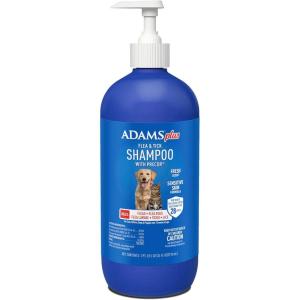 imageAdams Plus Flea ampamp Tick Shampoo with Precor for Cats Kittens Dogs ampamp Puppies Over 12 Weeks Of Age Sensitive Skin Flea Treatment for Dogs ampamp Cats Kills Adult Fleas Flea Eggs Ticks and Lice 6 Oz24 Ounces